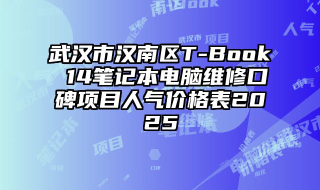 武汉市汉南区T-Book 14笔记本电脑维修口碑项目人气价格表2025