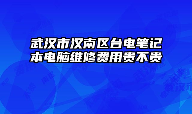 武汉市汉南区台电笔记本电脑维修费用贵不贵