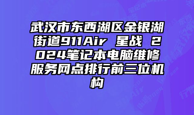 武汉市东西湖区金银湖街道911Air 星战 2024笔记本电脑维修服务网点排行前三位机构