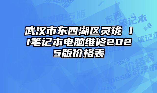 武汉市东西湖区灵珑 II笔记本电脑维修2025版价格表