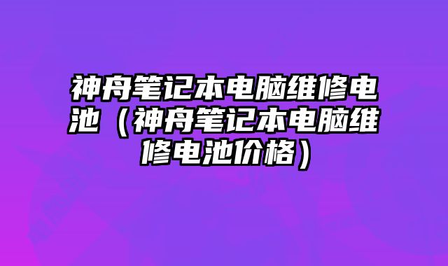 神舟笔记本电脑维修电池（神舟笔记本电脑维修电池价格）