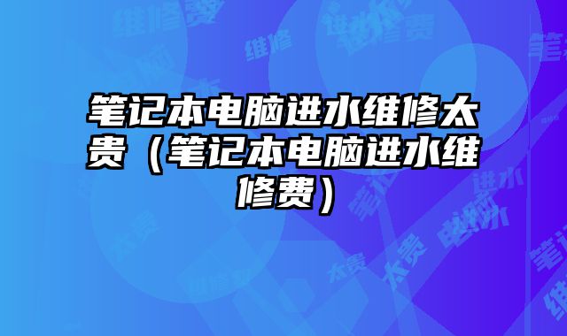 笔记本电脑进水维修太贵（笔记本电脑进水维修费）