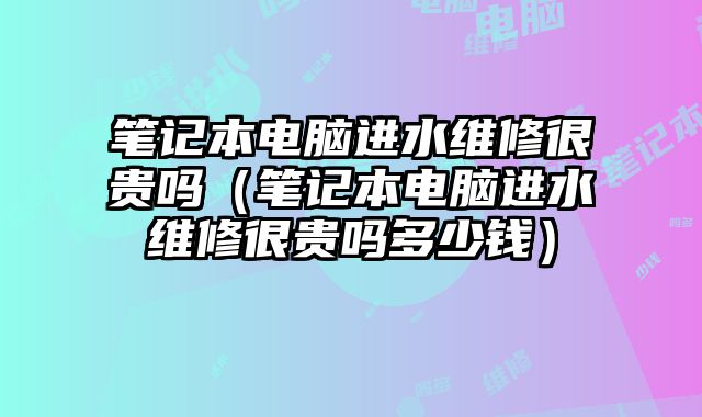 笔记本电脑进水维修很贵吗（笔记本电脑进水维修很贵吗多少钱）