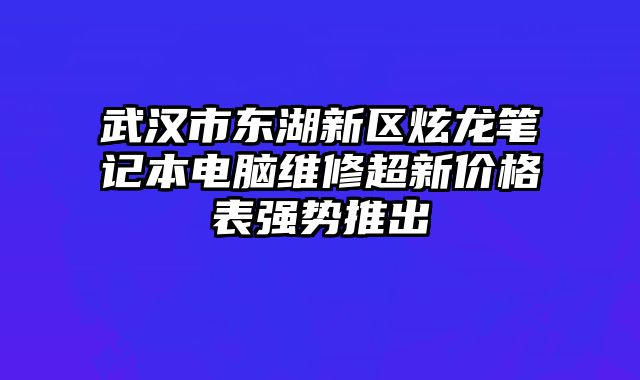 武汉市东湖新区炫龙笔记本电脑维修超新价格表强势推出