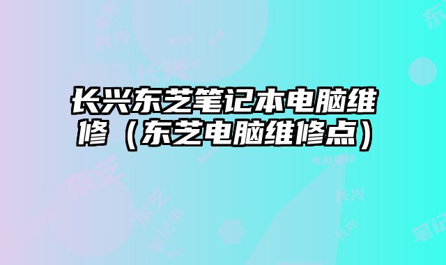 长兴东芝笔记本电脑维修（东芝电脑维修点）