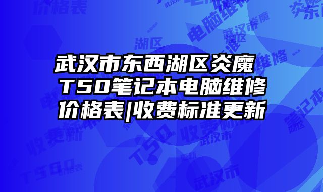 武汉市东西湖区炎魔 T50笔记本电脑维修价格表|收费标准更新