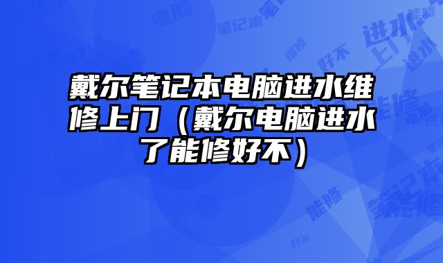 戴尔笔记本电脑进水维修上门（戴尔电脑进水了能修好不）