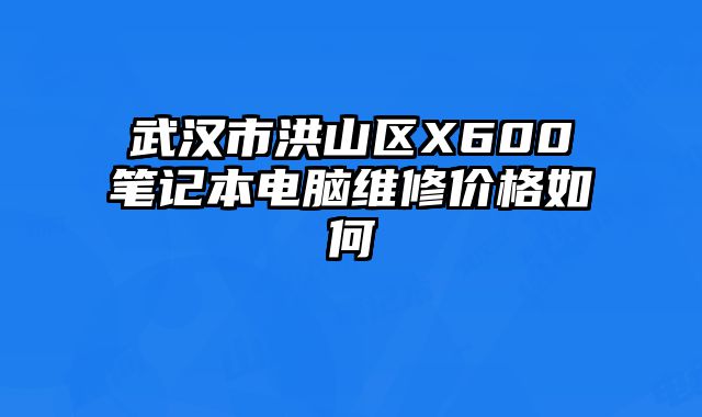 武汉市洪山区X600笔记本电脑维修价格如何