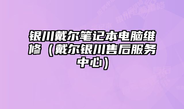 银川戴尔笔记本电脑维修（戴尔银川售后服务中心）