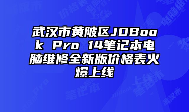 武汉市黄陂区JDBook Pro 14笔记本电脑维修全新版价格表火爆上线