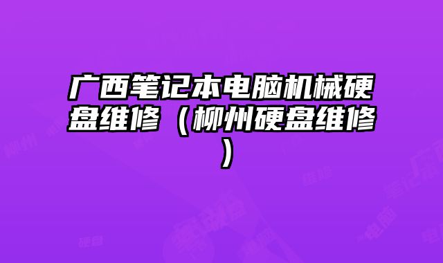 广西笔记本电脑机械硬盘维修（柳州硬盘维修）