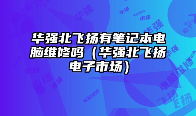 华强北飞扬有笔记本电脑维修吗（华强北飞扬电子市场）