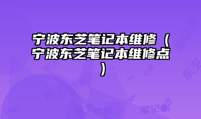 宁波东芝笔记本维修（宁波东芝笔记本维修点）