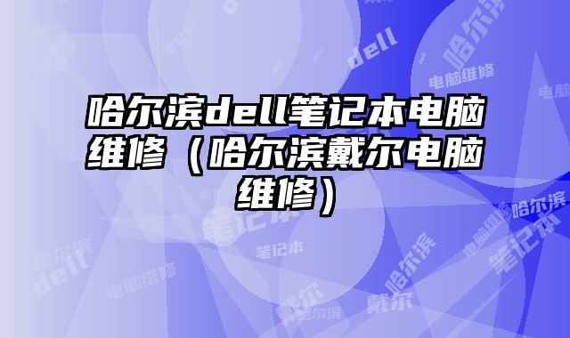 哈尔滨dell笔记本电脑维修（哈尔滨戴尔电脑维修）