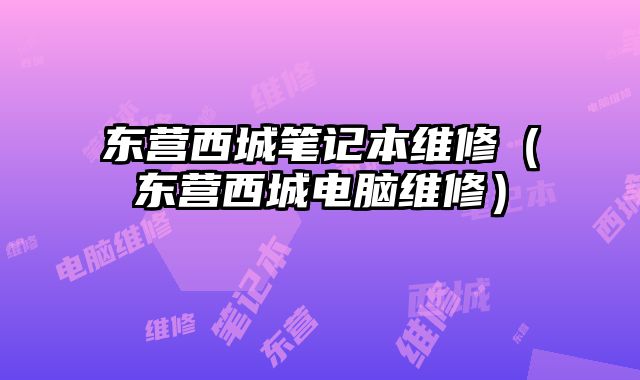 东营西城笔记本维修（东营西城电脑维修）